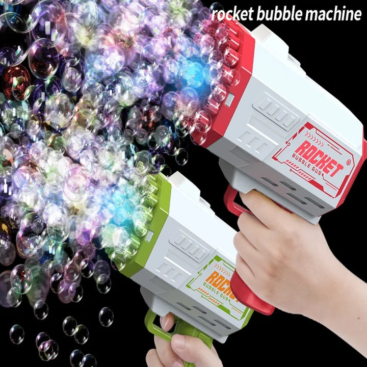 40 hole handheld children's bubble machine electric children's parent-child outdoor puzzle toy without battery and bubble water